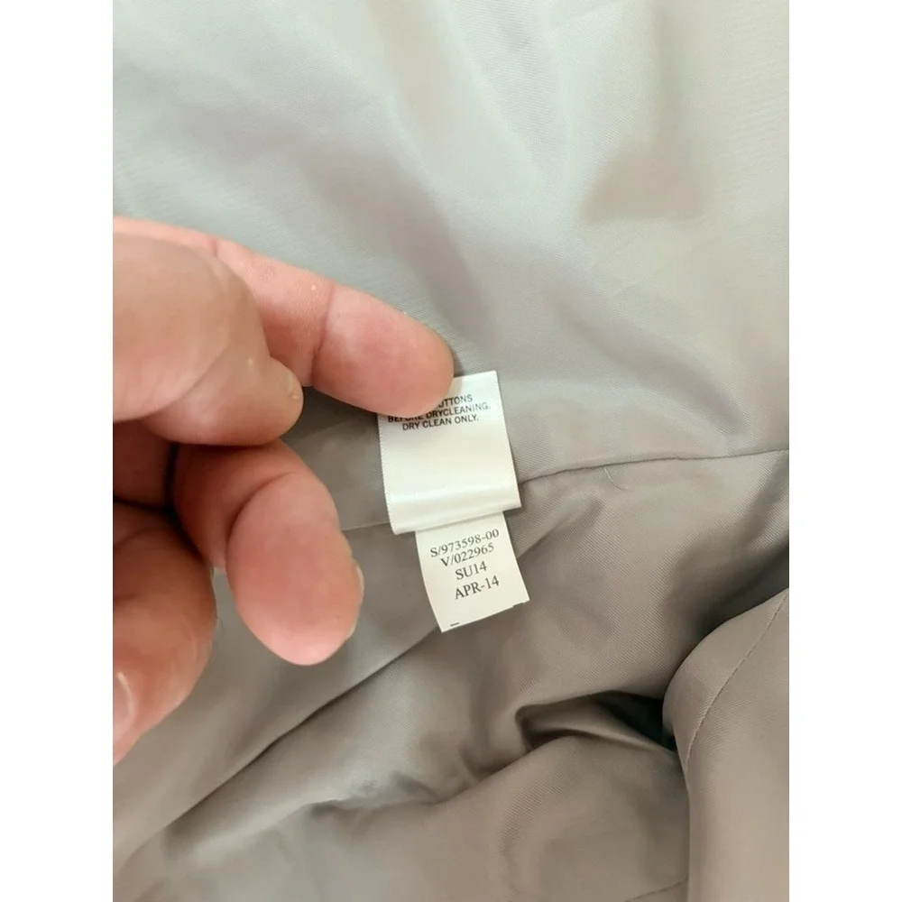NWT Banana Republic Mens Beige Striped Cotton Blazer Tailored Fit  Size 42R